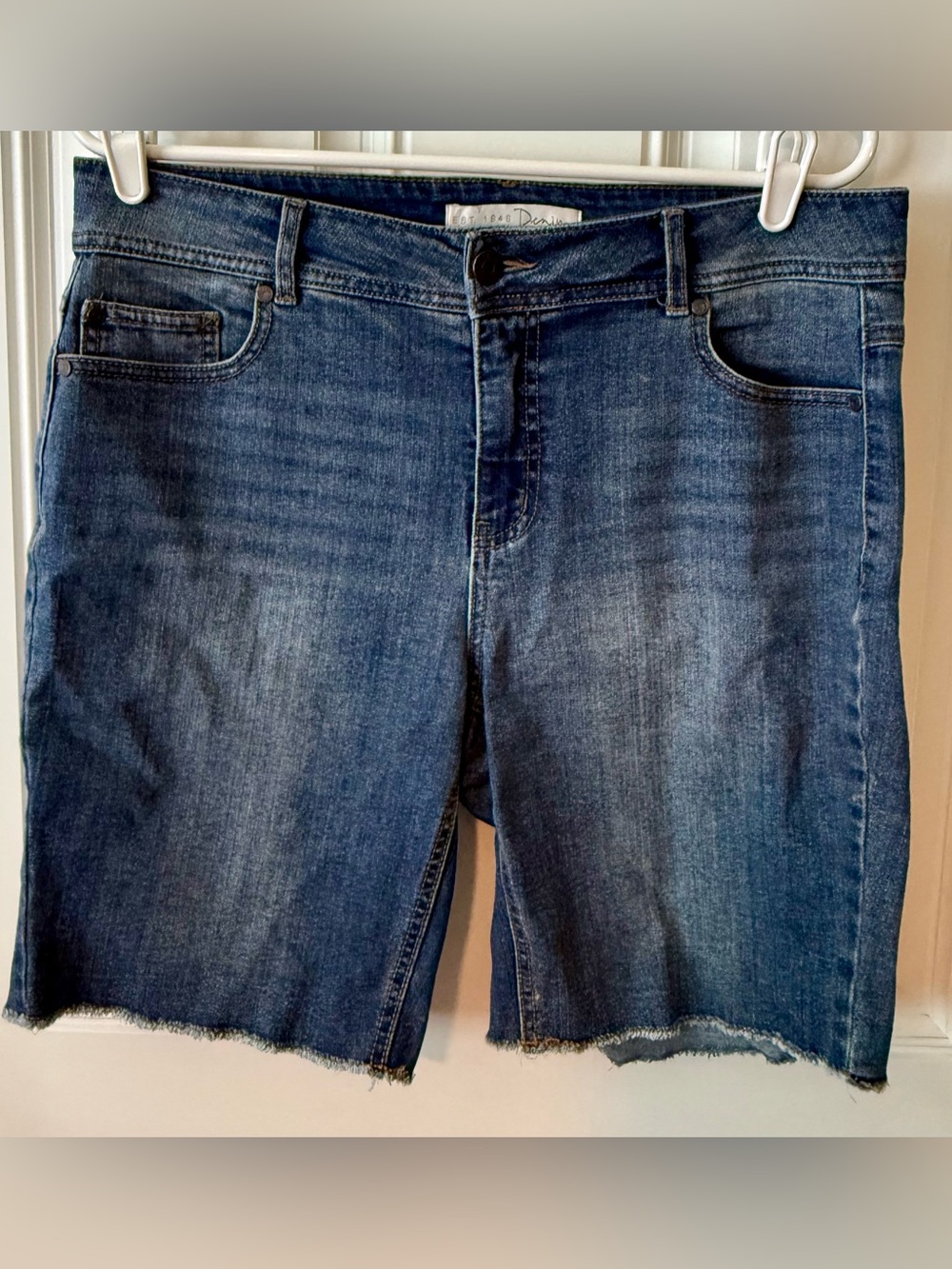 Cato Dark Blue Denim Cutoff Shorts
